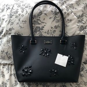 NWT Kate Spade tote purse black